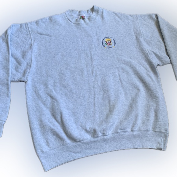 HMX MARINE ONE Presidential Helicopter Squadron heather gray thick sweatshirt XL - Picture 3 of 10